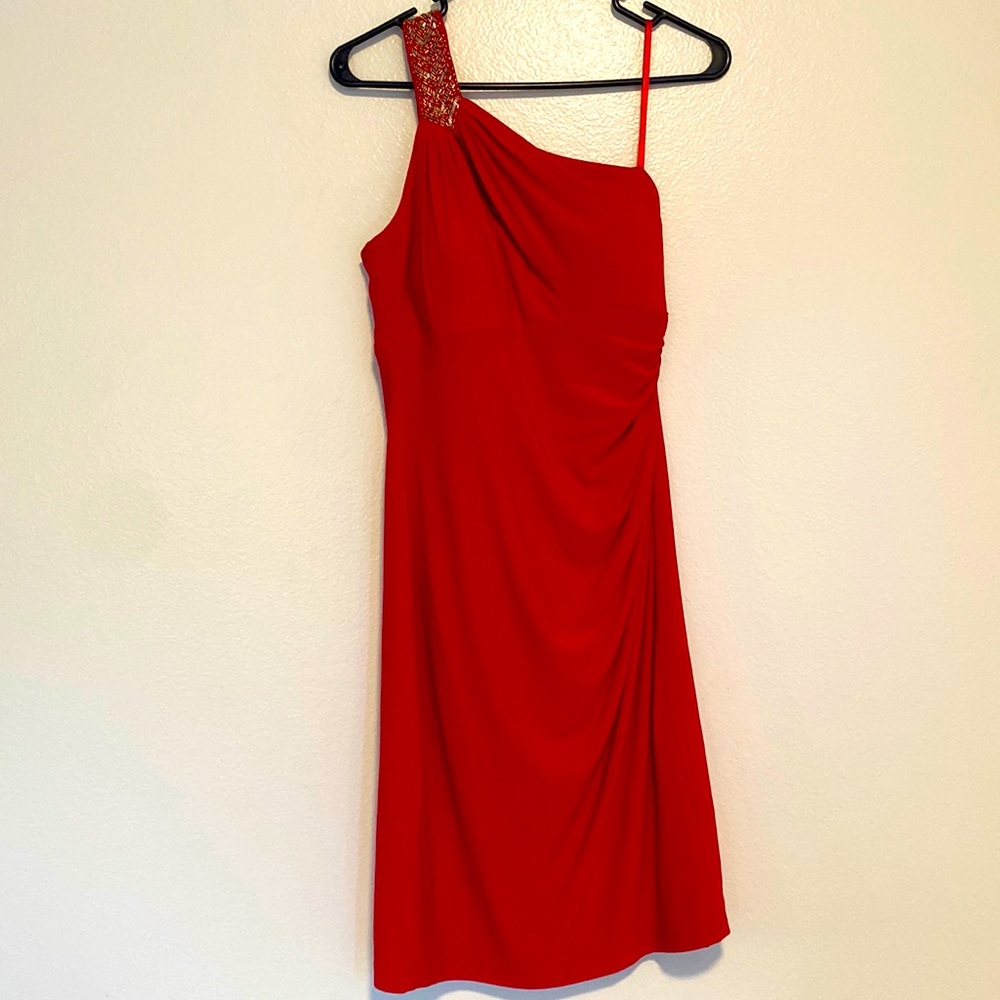 Cache, red evening dress